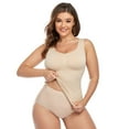 thumbnail image 5 of QRIC 2-Pack Women Cami Shapewear with Built in Bra Basic Yoga Tank Top Undershirts Body Shaper, 5 of 6