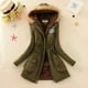 thumbnail image 3 of Chaqueta de algodón acolchada para mujer, abrigo informal ajustado con capucha, Parkas acolchadas, abrigo cálido, otoño e invierno, novedad de 2024, 3 of 4