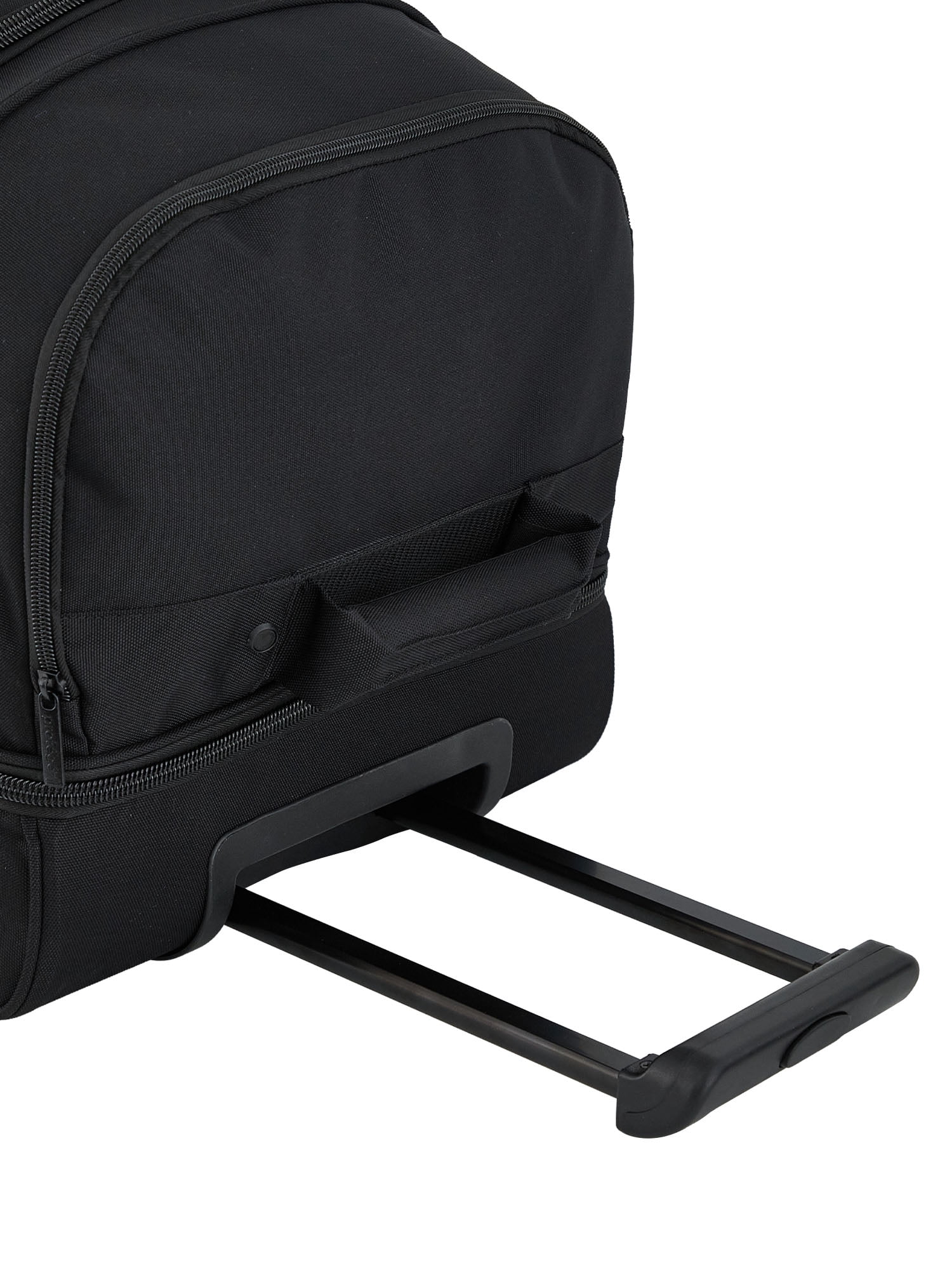 Protege Everyday Journey Large 30-inch Drop-Bottom Rolling Duffel, Black