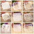 thumbnail image 2 of New Design Alphabet/Clock/House Plastic Layering Stencils DIY Painting Scrapbooking Cake Template Coloring Crafts Paper Card, 2 of 7
