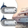 thumbnail image 1 of 2pcs 12V LED Courtesy Light Mount Yacht Marine Boat Cabin Deck Lamp Waterproof, 1 of 8