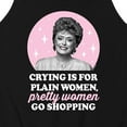 thumbnail image 3 of Golden Girls - Crying Is For Plain Women - Men's Jersey Tank Top, 3 of 5