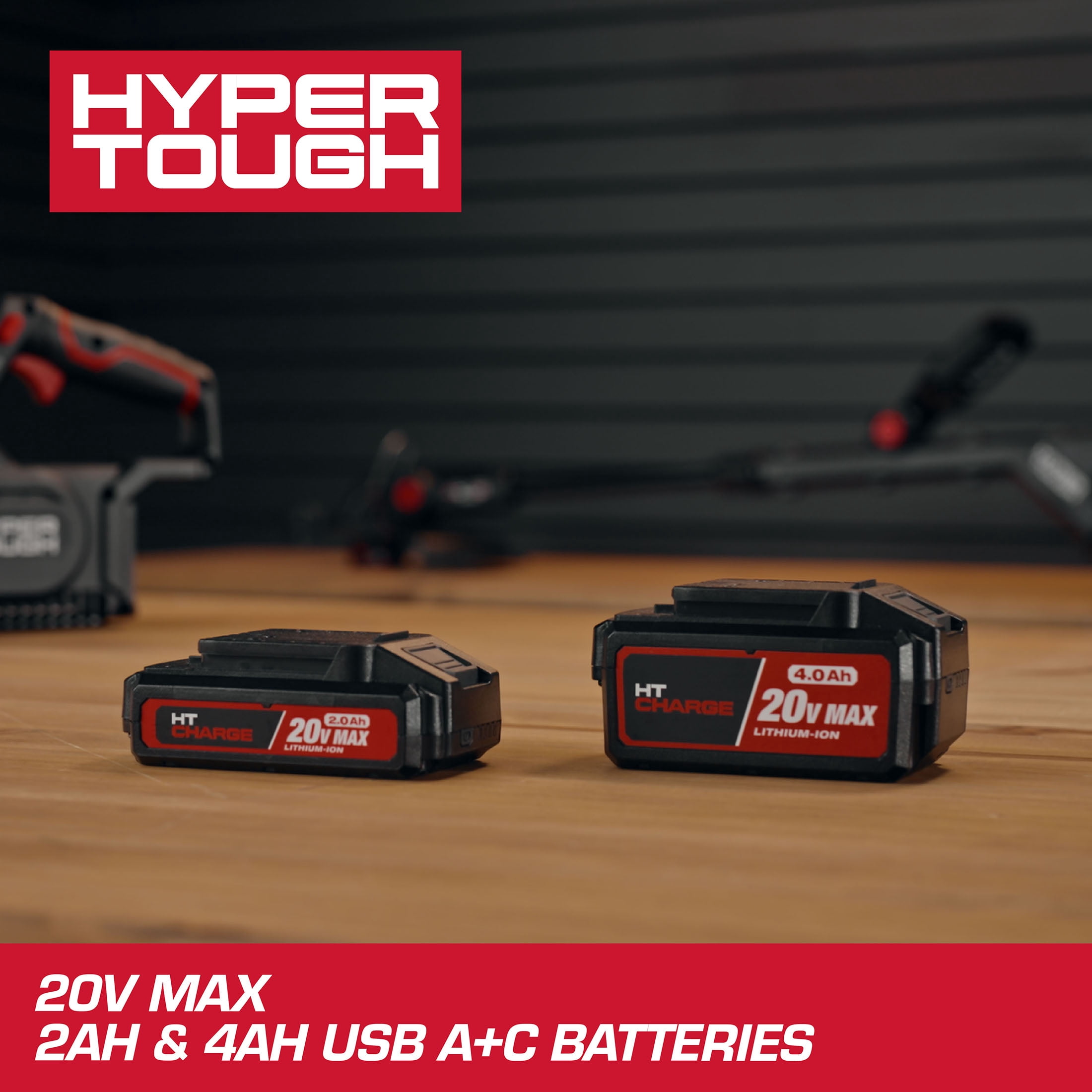 Hyper Tough 20V 2Ah USB A+C Battery, HY5601050516015