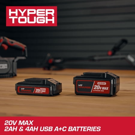 Hyper Tough 20V 2Ah USB A C Battery for Hyper Tough 20V Max Cordless Tools