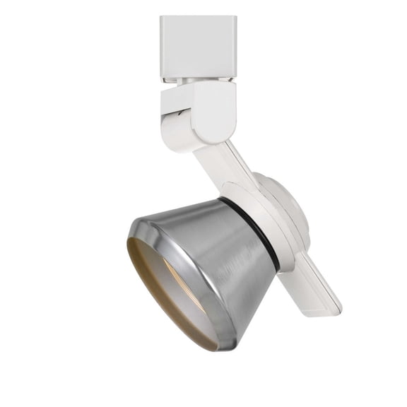 Cal Lighting HT-999-LED Dimmable Metal Track Fixture in White/Brushed Silver
