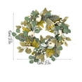 thumbnail image 3 of Antqov Fall Wreaths for Front Door with Maple Leaves & Sunflowers Pumpkin, Fall Door Wreath Autumn Wreaths for Outdoor Indoor Party Holiday Porch Wall Window Home Decoration, 3 of 8