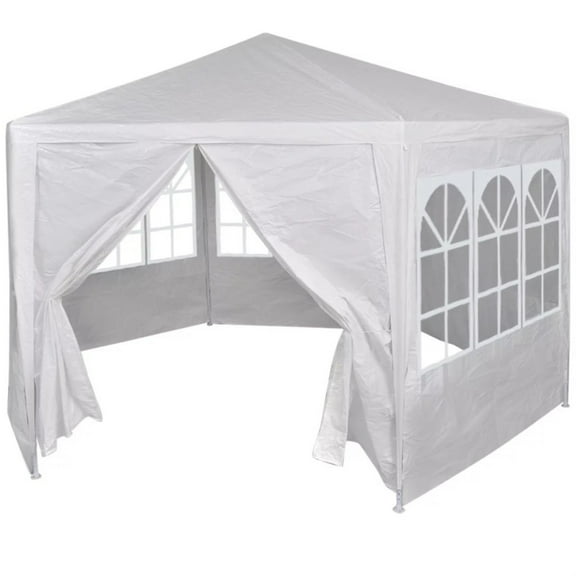 vidaXL Marquee with 6 Side Walls White 6.6'x6.6'