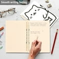 thumbnail image 4 of FORMRS 1-Subject Spiral Notebook 8" x 5" College Ruled 60 Refillable Sheet A5 Hard Cover, 2 Pack, White Chubby Cat, 4 of 7
