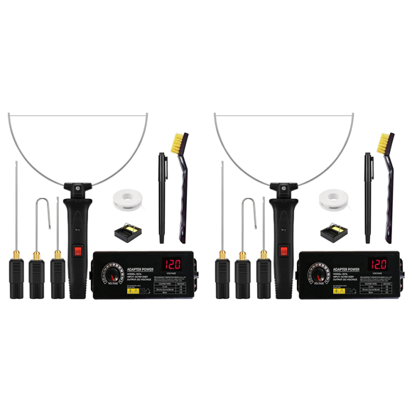 2X Hot Wire Foam Cutter Kit 4 in 1 Foam Cutting Set with Electric Carving Tool and Transformer Adapter US Plug,2set x Hot Wire Foam Cutter Kit