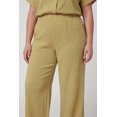 thumbnail image 3 of Women's Plus Size High Waisted Seersucker Wide Leg Pants, 3 of 4