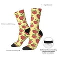 thumbnail image 2 of Yiaed Apple Print Great elasticity Crew Socks Sports socks for Men and Women, 2 of 5