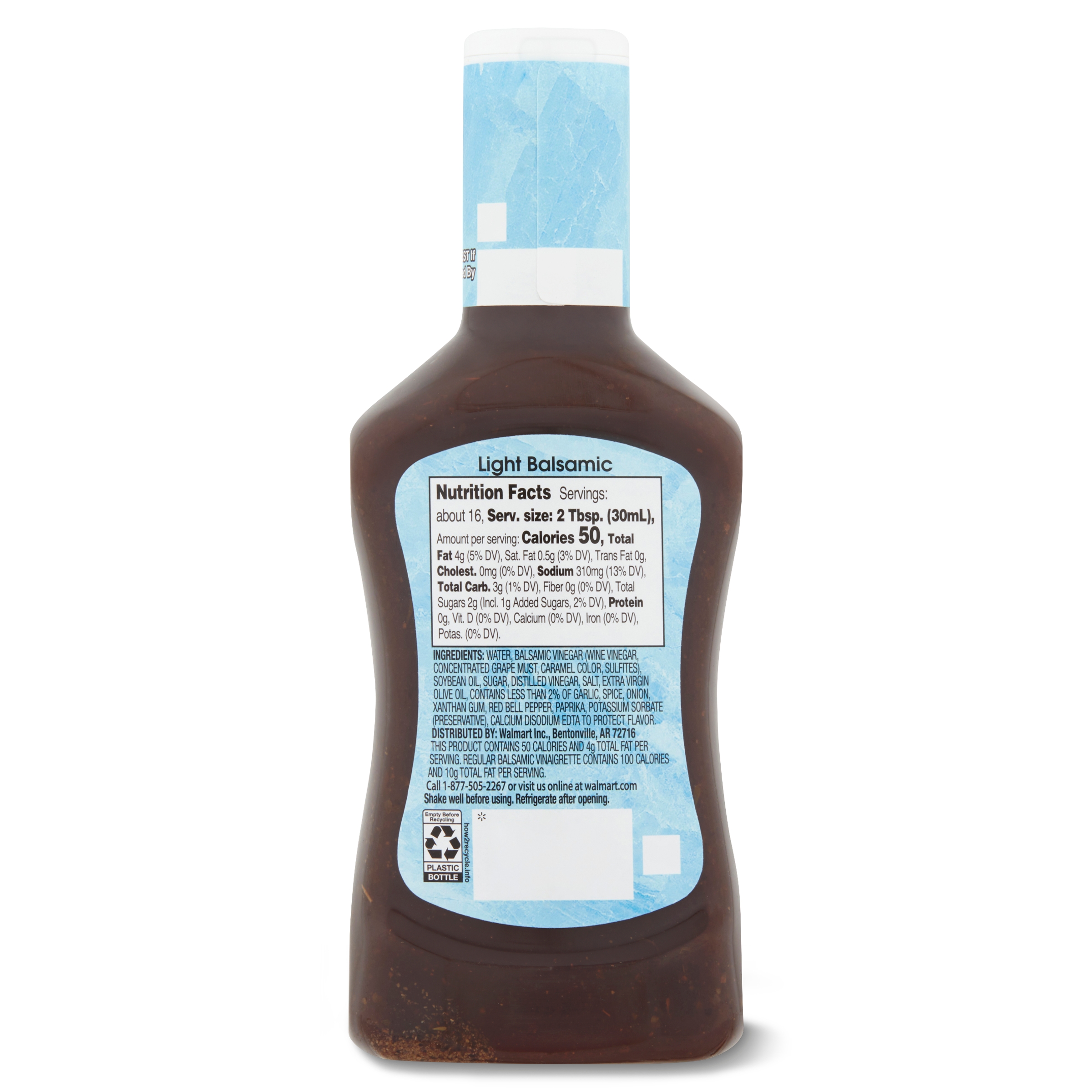 Great Value Light Balsamic Vinaigrette Salad Dressing And Marinade 16 Fl Oz