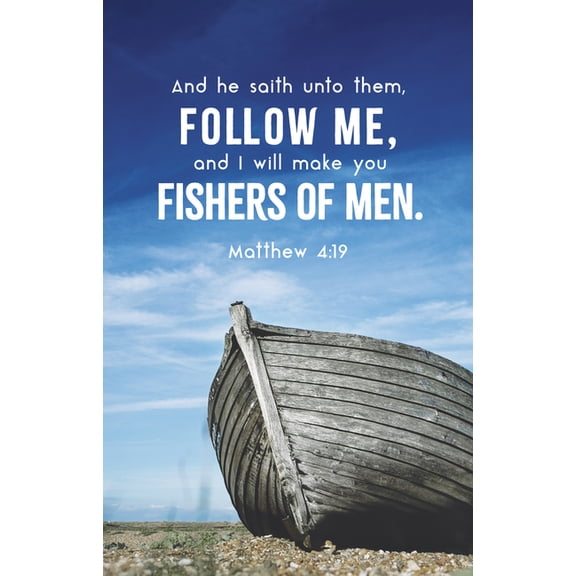 General Worship Bulletin: Follow Me (Package of 100): Matthew 4:19 (Kjv), (Paperback)