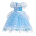 thumbnail image 2 of Girls Cinderella Princess Dress Halloween Party Role Play with Sleeves, 2 of 7