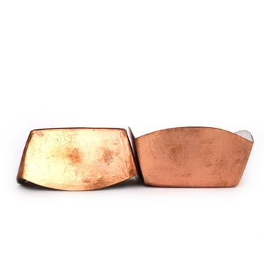 De Kulture Works Hand Hammered Vintage Pure Copper Serving Cereal Bowl Set of 2, 3.5 inches Diameter