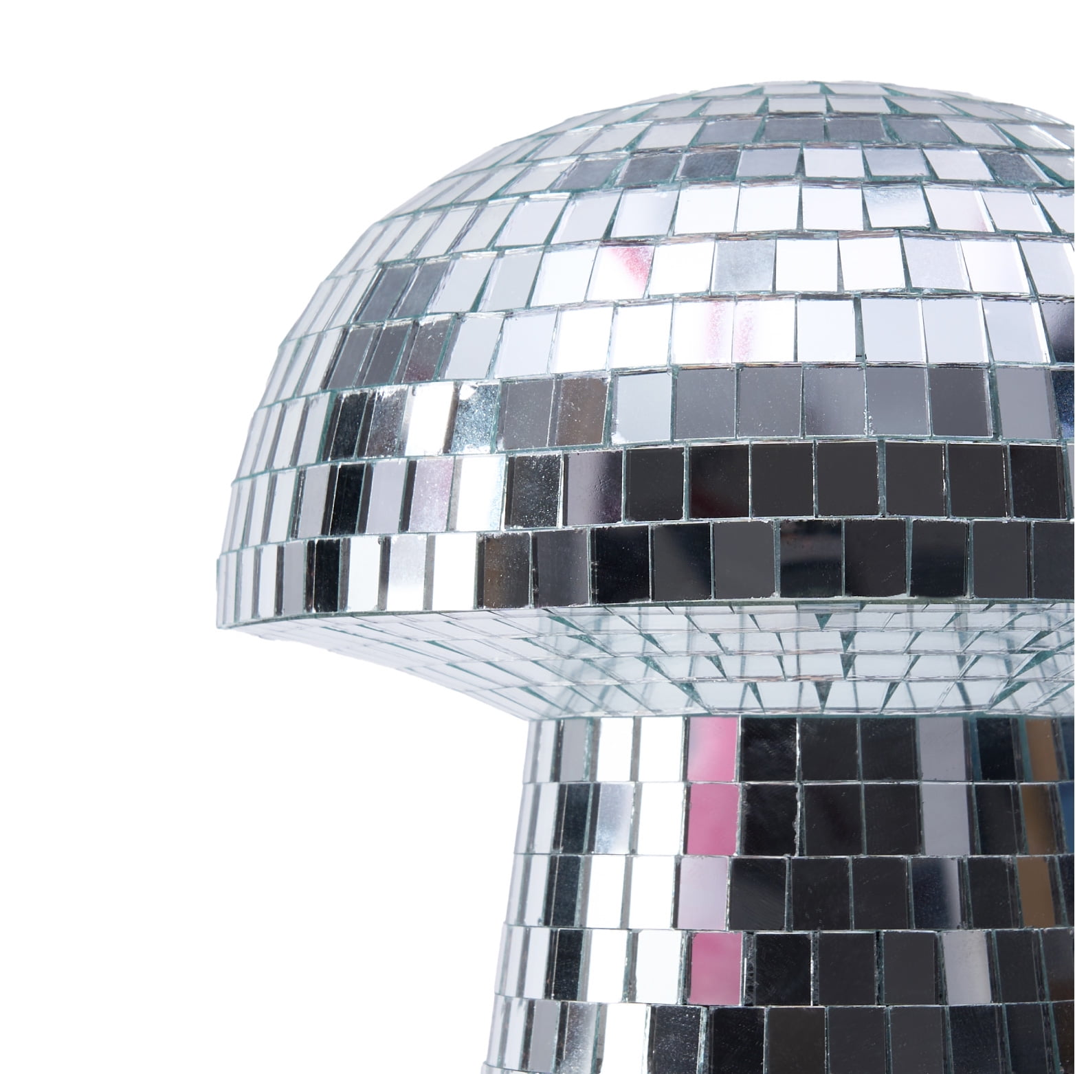 Urban Shop Disco Mushroom Decorative Figurine, 6.9" H x 6.3" W