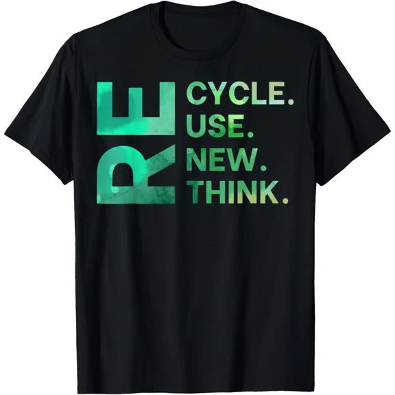 Earth Day For An Environmental Recycle Ambiental New H9877 T-Shirt, for Men and Women, Up to Size 5XL