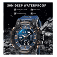 thumbnail image 3 of Reloj Con Pantalla Doble Resistente Al Agua Azul, 3 of 5