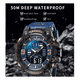 thumbnail image 3 of Reloj Con Pantalla Doble Resistente Al Agua Azul, 3 of 5