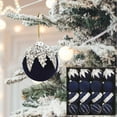 thumbnail image 7 of 2.36 Inch Flocked Velvet Christmas Tree Ball Ornament Glass Velvet Xmas Hanging Ornament Large Flocked Felt Decoration for Xmas Tree Wreath Home Garland Holiday Party Decor, 7 of 7