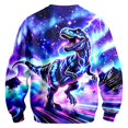 thumbnail image 4 of RUTAYY Boys Crewneck Sweatshirt Dinosaur Galaxy Lightning Graphic Long Sleeve Warm Casual Sport Pullover, Light Purple, 4 of 4