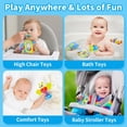 thumbnail image 4 of Ludolm 10Pcs Baby Rattles Toy Set, Baby Toys 0-6 Months Infant Toys 6-12 Months Teethers for Babies 3-6 Months Easter Basket Stuffers, Sensory Teething Toys 0 1 2 3 4 5 6 Month Newborn Boy Girl Gifts, 4 of 9