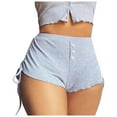 thumbnail image 4 of Casual Shorts for Women Fashion Pants Sexy Printed Side Drawstring Summer Shorts, 4 of 7