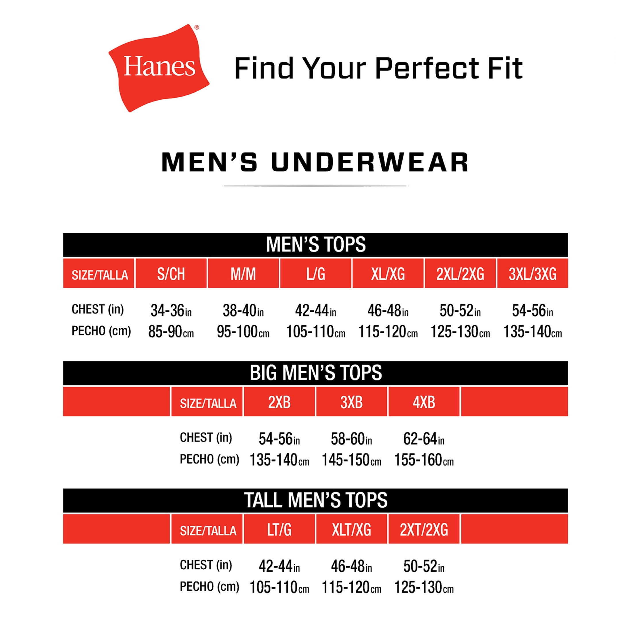 Hanes Tall Man Cotton Undershirt, Longer Length, Crewneck, White, 3-Pack (Big & Tall Sizes)