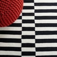 thumbnail image 6 of SAFAVIEH Striped Kilim Priscilla Striped Area Rug, Black/Ivory, 5' x 8', 6 of 8