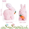 thumbnail image 3 of Deago Hopping Rabbit with Carrot Interactive Electronic Pet Plush Bunny Toy with Sounds and Movements Walking Wiggle Ears Twitch Nose Gifts for Toddlers Kids, Pink, 3 of 9
