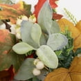 thumbnail image 6 of 18" Fall Wreath Fall Decorations for Front Door with Pumpkins Berry Artificial Maples Leaves Wreath Autumns Harvest Fall Thanksgivings Decoration Indoor Outdoor, 6 of 7