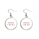thumbnail image 1 of Shinjuku Japaness nombre de ciudad sol rojo bandera Pendientes pendientes de plata colgantes joyas señora Unbranded M, 1 of 3