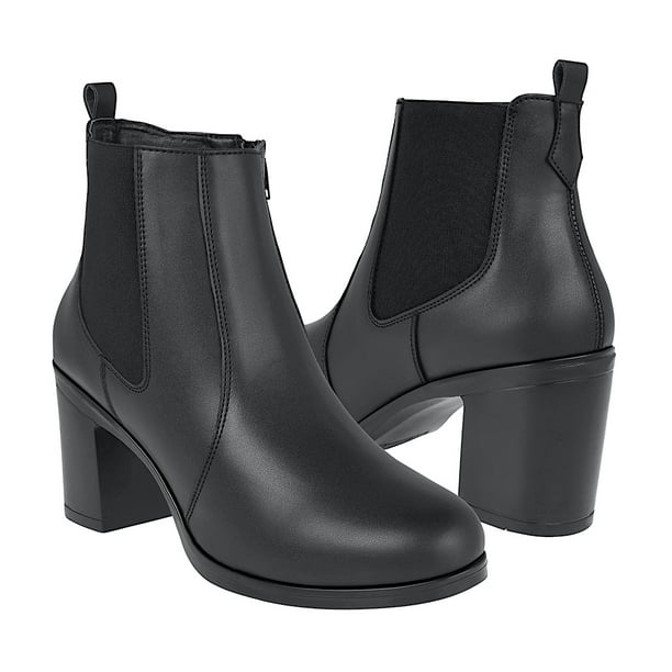 BOTINES STYLO MUJER 0750 SIMIPIEL NEGRO