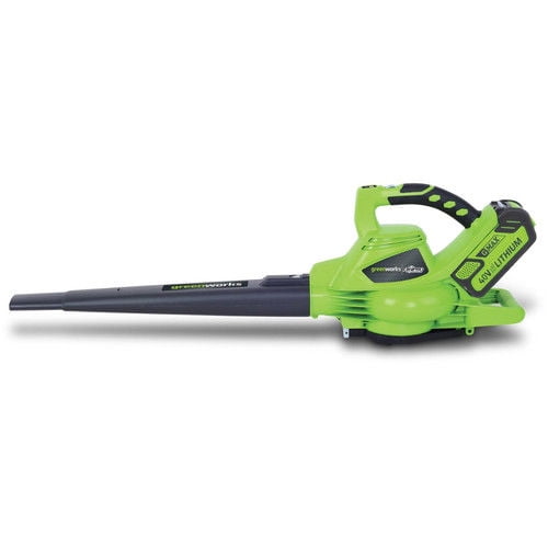 Greenworks 40V 340 CFM Cordless Leaf Blower Vacuum with 4.0 Ah Battery
