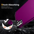 thumbnail image 7 of Samsung Galaxy S22+ 5G Case, Galaxy S22 Plus 6.6 inch Case, Dteck Heavy Hybrid Rugged Shockproof Case, Support Wireless Charging, 3 in 1 Full Protective Cover For Samsung Galaxy S22+ 5G,Purple, 7 of 7