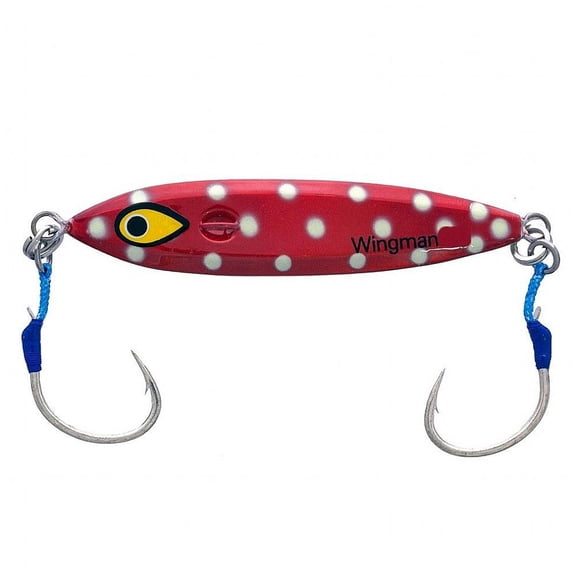 Mustad Wingman Slow Fall Jig MJIG06 Lumo Polkadot, 4oz | 100g Jigs