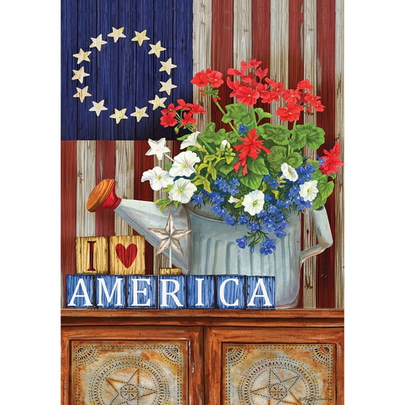 Briarwood Lane Summer Garden Flag 12x18 For Outdoor Americana Patriotic For Summer Garden Flag Flags For Outside
