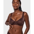 thumbnail image 5 of Women's Mesh Balconette Bra Sexy Demi Supportive Comfortable Seamless Underwire Unlined Sheer Bras, 5 of 5