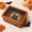 Orange, variant on Halloween Tin Box with Clear Lid, 7.32-Inch Metal Candy Cookie Storage Container with Pumpkin, Witch and Bat Designs for Party Table and Home Decor