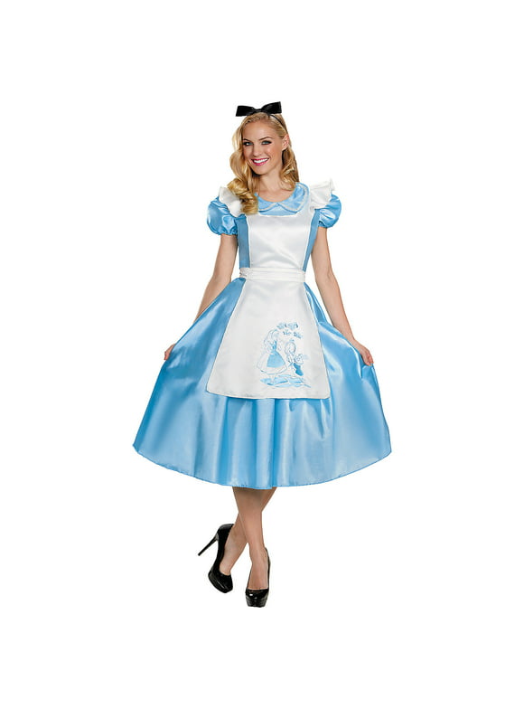Disguise Womens Disney Alice in Wonderland Deluxe Alice Costume - Medium