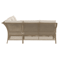 thumbnail image 3 of HOMETRENDS Belmont 4-Piece Steel Outdoor Sectional Set with Table and Cushions, Oatmeal, 3 of 10