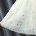 thumbnail image 4 of Toddler Rainbow Tulle Skirt Girls Sequin Glitter Elastic High Waisted Skirt Cute Party Casual Little Girl's Clothes, White, 1 Years, 4 of 5