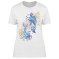 thumbnail image 1 of Koi Carp And Chrysanthemums T-Shirt Women -Image by Shutterstock, Female Small, 1 of 2