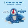 thumbnail image 4 of BARK Zeke The Cheeky Monkey Blue White Monkey Dog Toy All Sizes, 4 of 9