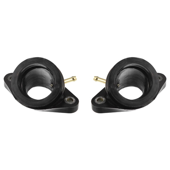 Unique Bargains 1PC Carburetor Intake Manifold Boot Kit for Yamaha XV400VIRAGO XV400 1991-1994 Durable Rubber Black