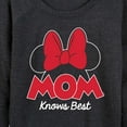 thumbnail image 3 of Mickey & Friends - Mom Knows Best Minnie - Women's Lightweight French Terry Long Sleeve Shirt, 3 of 5