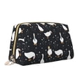 thumbnail image 2 of Cauagu Fashionable Goose Print Large Cosmetic Bag,Portable Cosmetics Pouch Travel Makeup Bag Large Capacity Travel Makeup Case Organizer Makeup Brush Organizer, 2 of 8