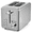 Stainless steel+Gray, variant on WHALL 2 Slice Toaster - Stainless Steel Toaster with Wide Slot, 6 Shade Settings, Bagel Function, Silver
