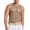 Coffee, variant on Mens Rhinestone Fishnet Mesh Tank Tops Trendy Casual Crewneck Sleeveless Shirts Lightweight Trendy Slim Fit Party Club Vest