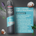 thumbnail image 2 of Dove Men+Care Clean Comfort 48H Sweat & Odor Protection Antiperspirant Spray, 200ml 6 Pack, 2 of 3